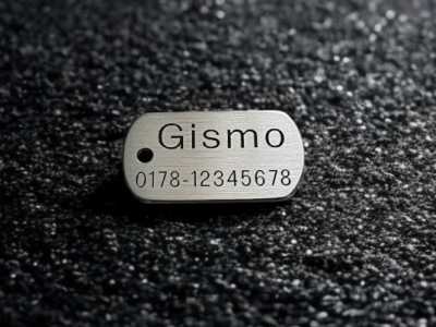 Hundemarke Edelstahl Dogtag, 30 mm, beidseitig