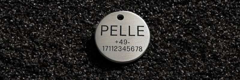 Hundemarke Edelstahl rund 25 mm