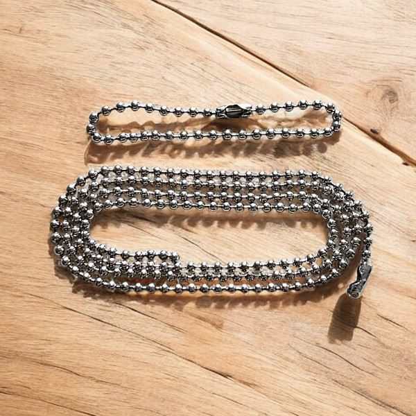 Original Army-DogTag Kette silberfarbig