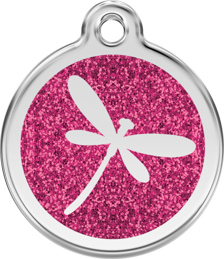 Hundemarke RedDingo Glitter-Libelle