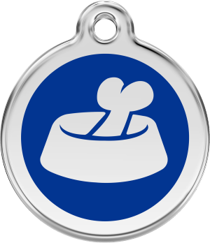 Hundemarke RedDingo Bone in Bowl