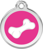 hundemarke reddingo bone hotpink