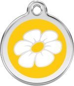 hundemarke reddingo daisy gelb