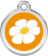 hundemarke reddingo daisy orange