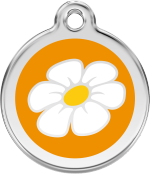hundemarke reddingo daisy orange