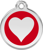 hundemarke reddingo herz rot
