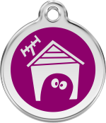 hundemarke reddingo hundehuette violett