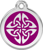 hundemarke reddingo tribal violett