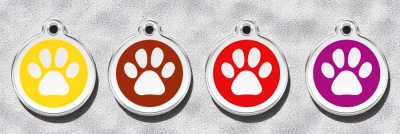 RedDingo mechnanisch graviert, Pfote, 2 Wochen Lieferzeit